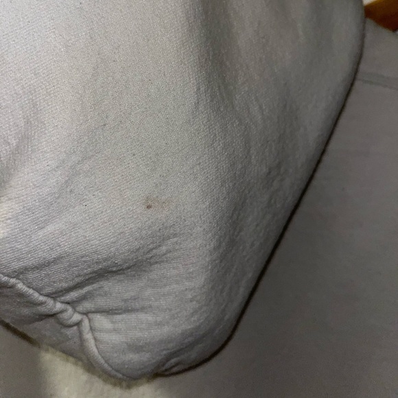 White hoodie. Size L. Signage: VACCINATED AND READY TO FUCK. - Picture 4 of 4